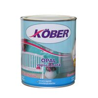 Vopsea alchidica pentru lemn/metal, Kober Opal, Alb Ral 9016, 0.75l