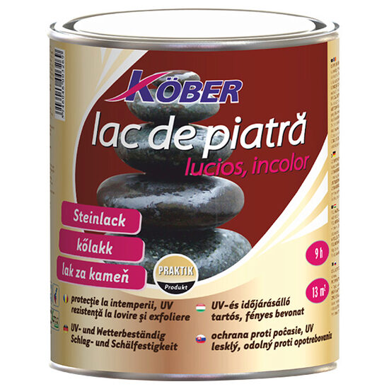 Lac alchidic pentru piatra, Kober Ideal Incolor 2,5l
