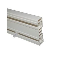 Sina din plastic pentru perdele, 2 canale, L = 3.50m