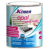 Vopsea alchidica pentru lemn, Kober Opal, Alb polar, 0.75l