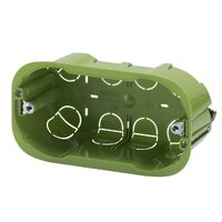 Doza aparat Gewiss, gips carton, 132x68x45mm, 4 module, verde