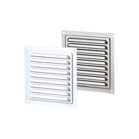 Grila aluminiu alba,VENTS,125x125mm