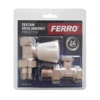 Set robinet radiator, Ferro  Tur-Retur 1/2_ZGB01