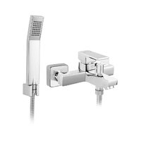 Baterie perete cadadus, Ferro Zicco, crom cu accesorii