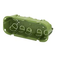 Doza aparat Gewiss, gips carton, 182x73x50mm, 6 module, verde