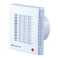 Ventilator cu jaluzele automate si intrerupator fir, timer,VENTS, D100mm