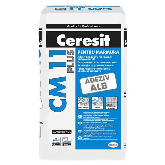 ADEZIV MONTARE GRESIE SI FAIANTA, CERESIT CM 11 PLUS, ALB