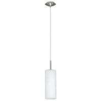 PENDUL, EGLO TROY 3 85977, 1X60W, E27, NICHEL MAT, ALB