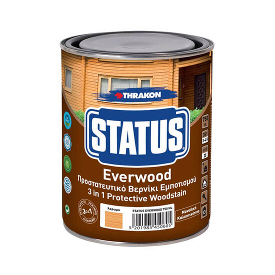 Lac impregnare lemn, Status Everwood, 200 Incolor, 0.75l