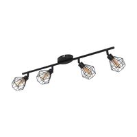 Plafoniera, Eglo Zapata 1, G9 4x3W, Negru