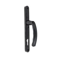 Manere cu sild, pentru usi PVC, cilindru 92mm, negru