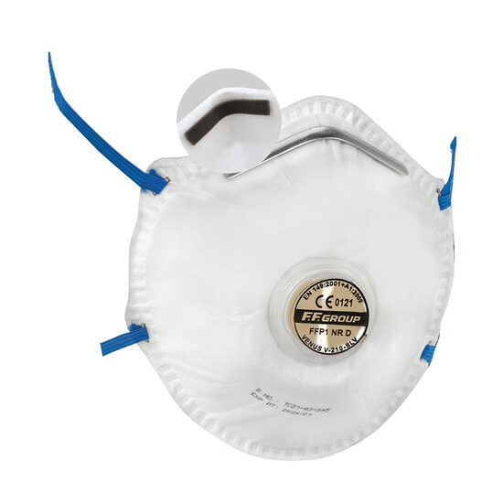 Masca protectie pentru particule, FF Group, V-210 SL FFP1, cu valva, 36456