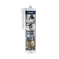 Adeziv pentru suprafete multiple, flexibil, interior/exterior, Den Braven Mamut Universal 2 in1, alb, 290 ml