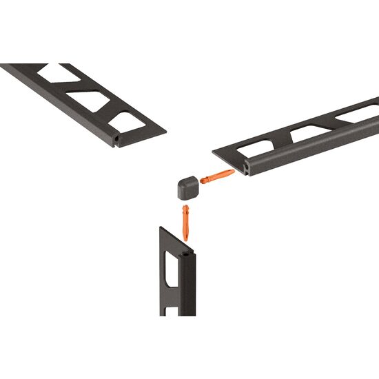 Piesa de imbinare profil JOLLY, Schluter-JOLLY-TS/EV, H 12.5mm, antracit