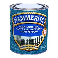 Email pentru metal, Hammerite, efect fier forjat, negru, 0.75l