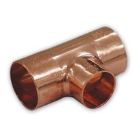 Teu egal cupru, 28-28-28 mm, pentru imbinare prin sudura, cu filet interior-interior