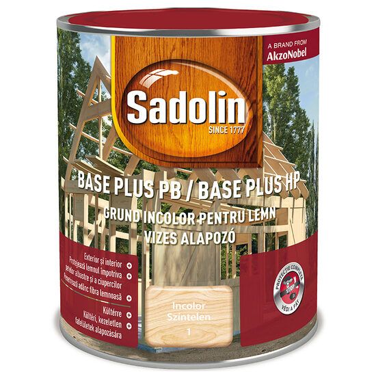 GRUND INCOLOR PROTECTIE LEMN, SADOLIN BASE PLUS PB, 0.75L