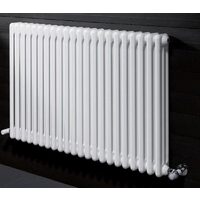 Calorifer modular din otel, Cordivari Ardesia, 3 coloane, 6 elementi, alb, H 656 x L 276 mm