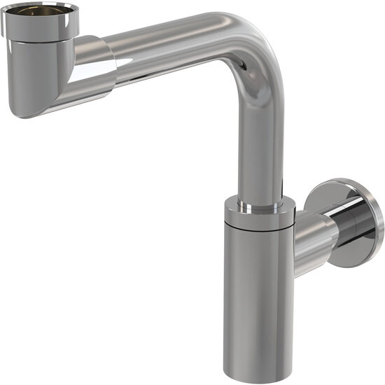Sifon lavoar antimiros, DN32 DESIGN pentru economie de spatiu, metal, Alca, 50mm