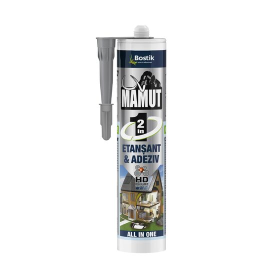 Adeziv Mamut Universal 2 in1 pentru suprafete multiple, interior/exterior,  gri