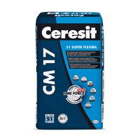 Adeziv flexibil  pentru placari ceramice si piatra naturala, Ceresit CM 25, interior/exterior, alb, 25kg