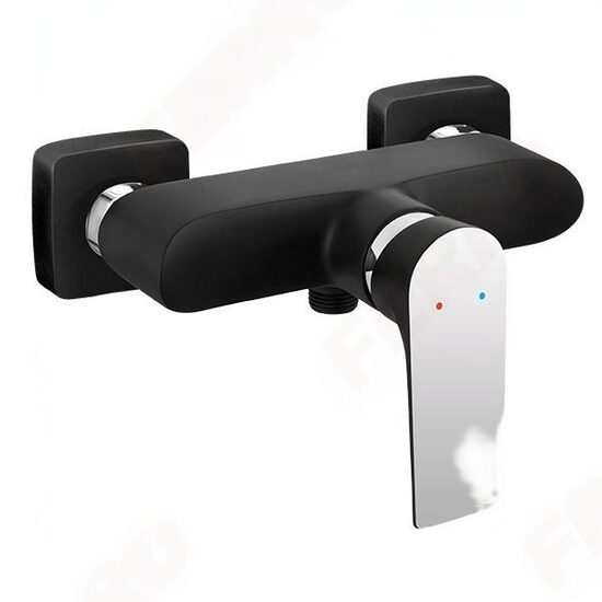 Baterie perete dus, Ferro Square, negru fara accesorii