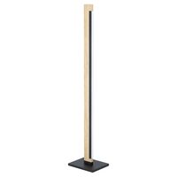Lampadar, Eglo Camacho, LED 22W 2400lm 3000K IP20, Otel Negru, Lemn Maro
