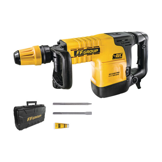 Ciocan demolator (picamer), FF Group DH 11 MX PRO, cablu 6m, 220-240V, 1000-1900 percutii/min, impact 25J, 1500W