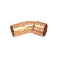 Curba cupru 15 mm, 45 Â°, pentru imbinare prin sudura, interior-exterior