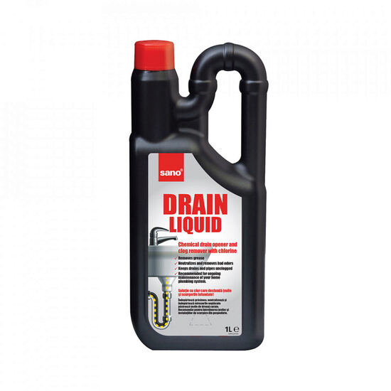 Solutie desfundat tevi, Sano Drain Liquid 1l
