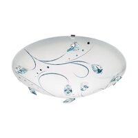 Plafoniera cristale, Eglo Sorrenta 1, LED 16W 1500lm 4000K ø315mm