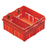 Doza aparat Gewiss, incastrata tencuiala, 186x132x53mm, 12 module, maro