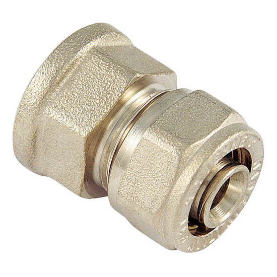 RACORD DREPT FEMININ NICHELAT, TIEMME, D.16 1/2" 1600004/1602N001604