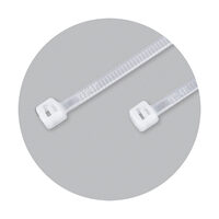 Coliere plastic albe, Benman, 140mm x 3.6mm (100buc), 70770