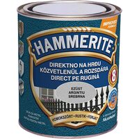 Email pentru metal, Hammerite,  argintiu lucios, 0.75 L