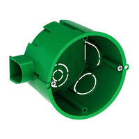 Doza aparat rotunda, 65x45, verde