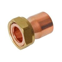 Semiolandez cupru 15x1/2", drept, pentru imbinare prin sudura, cu filet interior- interior