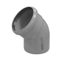 Cot PP "v" canalizare interioara, Valrom, D.75, 45 grd