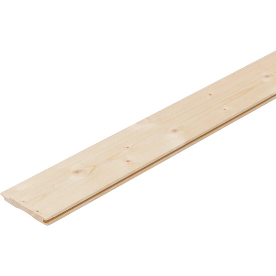 Lambriu lemn trapez. molid AB, 12.5mm (0.96 x 4.0m) (10buc/bax, 3.84mp/bax)