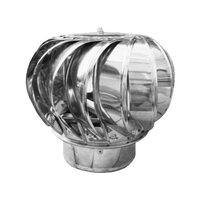 Capac terminal rotativ cos de fum inox 180mm