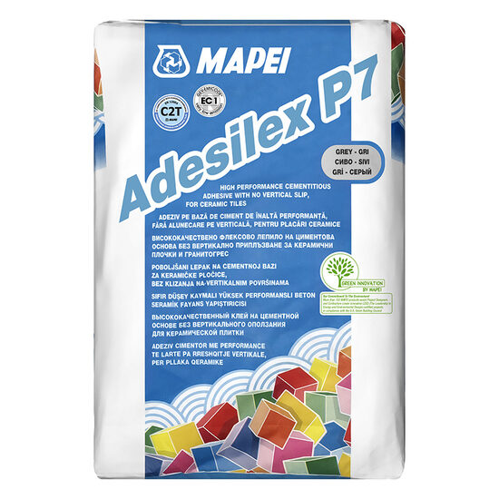 Adeziv pentru gresie si faianta, MAPEI ADESILEX P7, gri