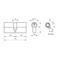 CILINDRU 35*35mm THIRARD