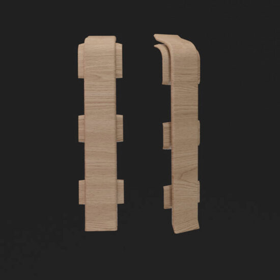 Conectori plinta pvc, Salag, 4buc/set, stejar de desert