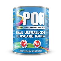Vopsea alchidica pentru lemn si metal, Policolor Spor, rosu, 0.75l