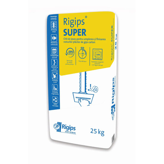 Masa de spaclu Super Rigips, sac 25 kg