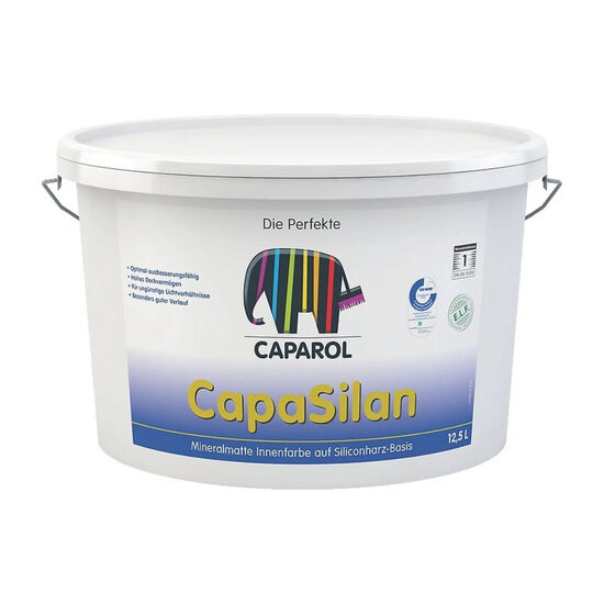 Vopsea lavabila interior siliconica, Caparol, CapaSilan, 12,5L