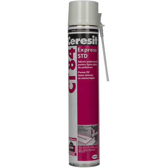 Adeziv pentru polistiren, Ceresit CT84 Express, 750ml, pai