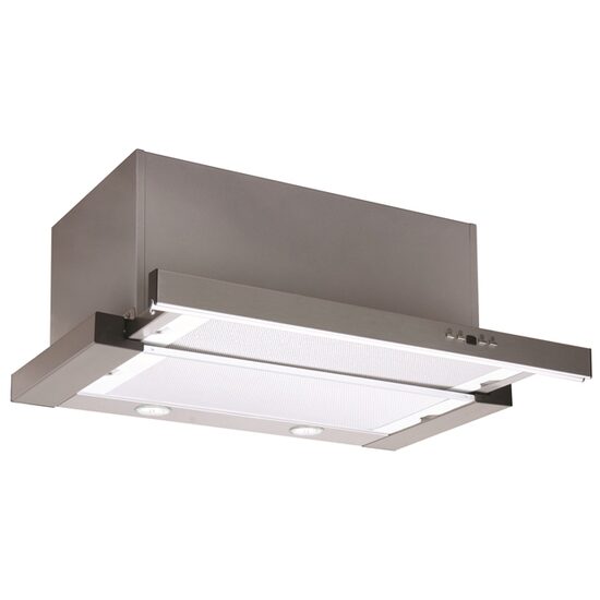 Hota telescopica, Pyramis Sliding Inox Turbo, inox, 60cm, 3 viteze, 1 motor x 220w