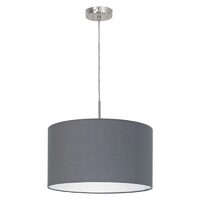 PENDUL, EGLO PASTERI 31573, 1x60W, E27, TEXTIL, GRI