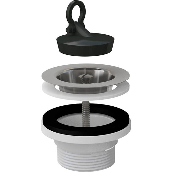 Ventil chiuveta 6/4" Alca, cu sita otel inoxidabil ø70